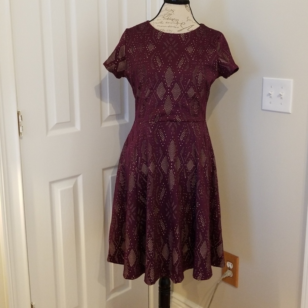 Renee c Shilo Textured Knit Dress size L